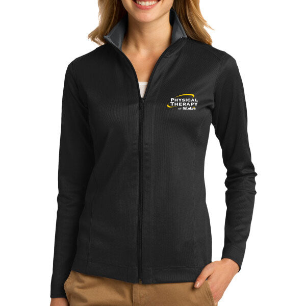 Ladies Vertical Texture Full Zip Jacket - L805 - SLPT