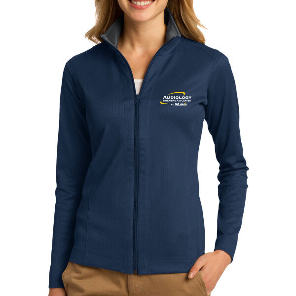 Ladies Vertical Texture Full Zip Jacket - L805 - SLPT