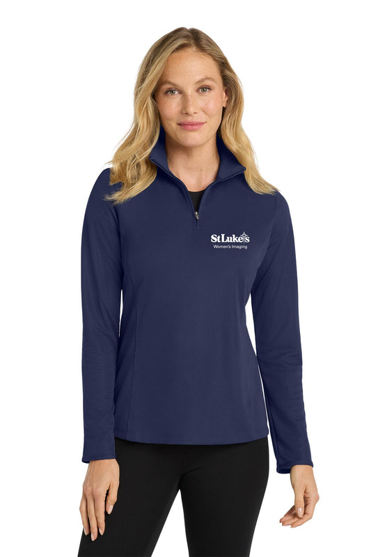 Port Authority Women's Pinpoint Mesh 1/2-Zipip - L806 - WomensImg