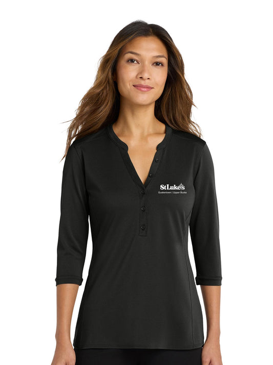 Port Authority Women's UV Choice Pique Henley - LK750 - Quakertown