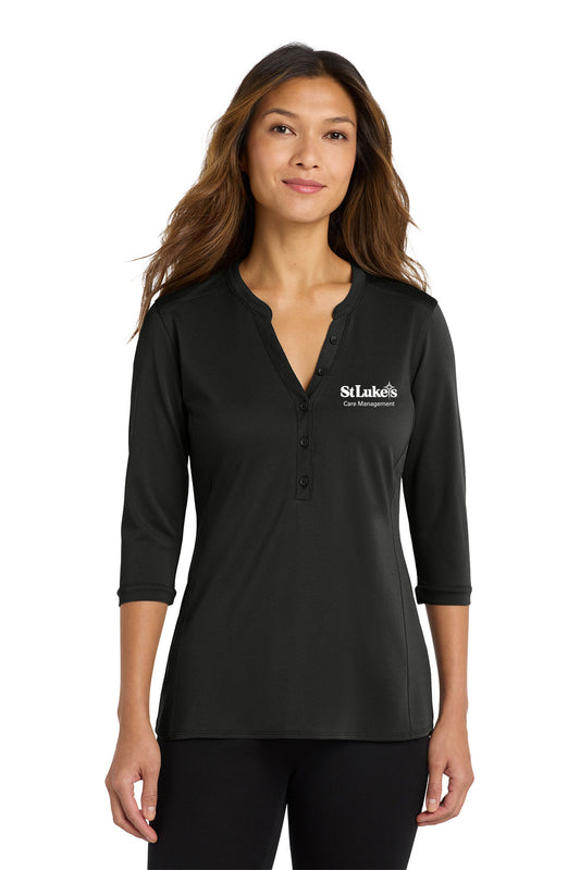 Port Authority Women's UV Choice Pique Henley - LK750 - Care Management