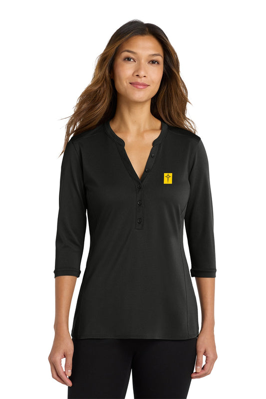 Port Authority Women's UV Choice Pique Henley - LK750 - Leadership
