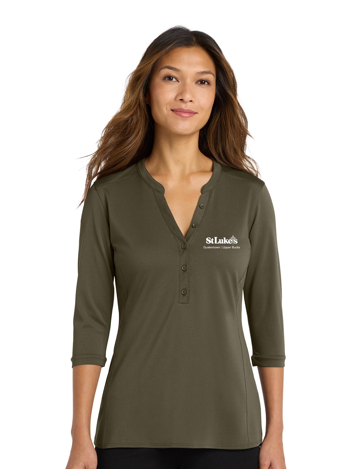 Port Authority Women's UV Choice Pique Henley - LK750 - Quakertown