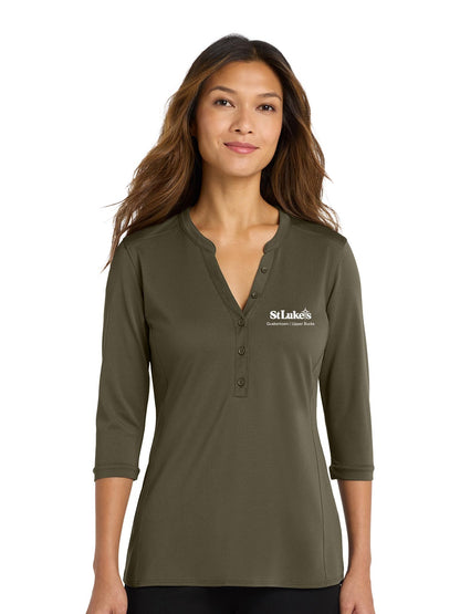 Port Authority Women's UV Choice Pique Henley - LK750 - Quakertown