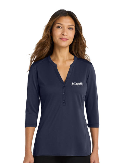 Port Authority Women's UV Choice Pique Henley - LK750 - Quakertown