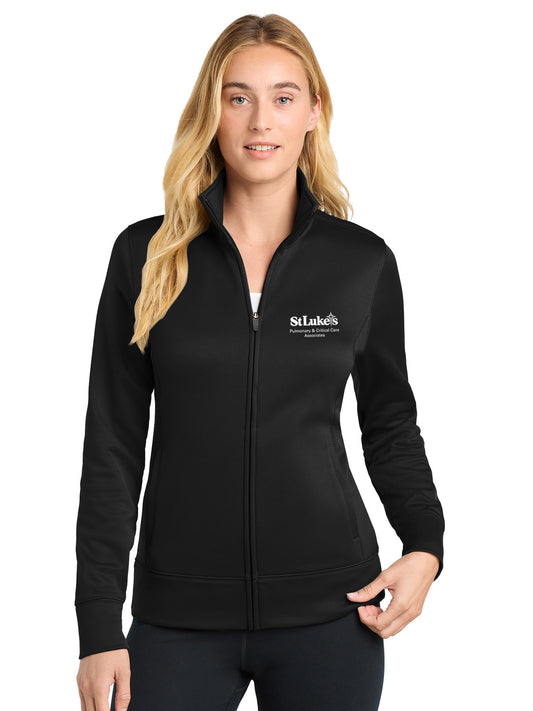 Ladies Sport-Tek Sport-Wick Fleece Full-Zip Jacket - LST241 - PC-Care