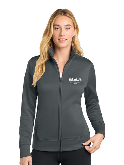 Ladies Sport-Tek Sport-Wick Fleece Full-Zip Jacket - LST241 - Cardiovascular