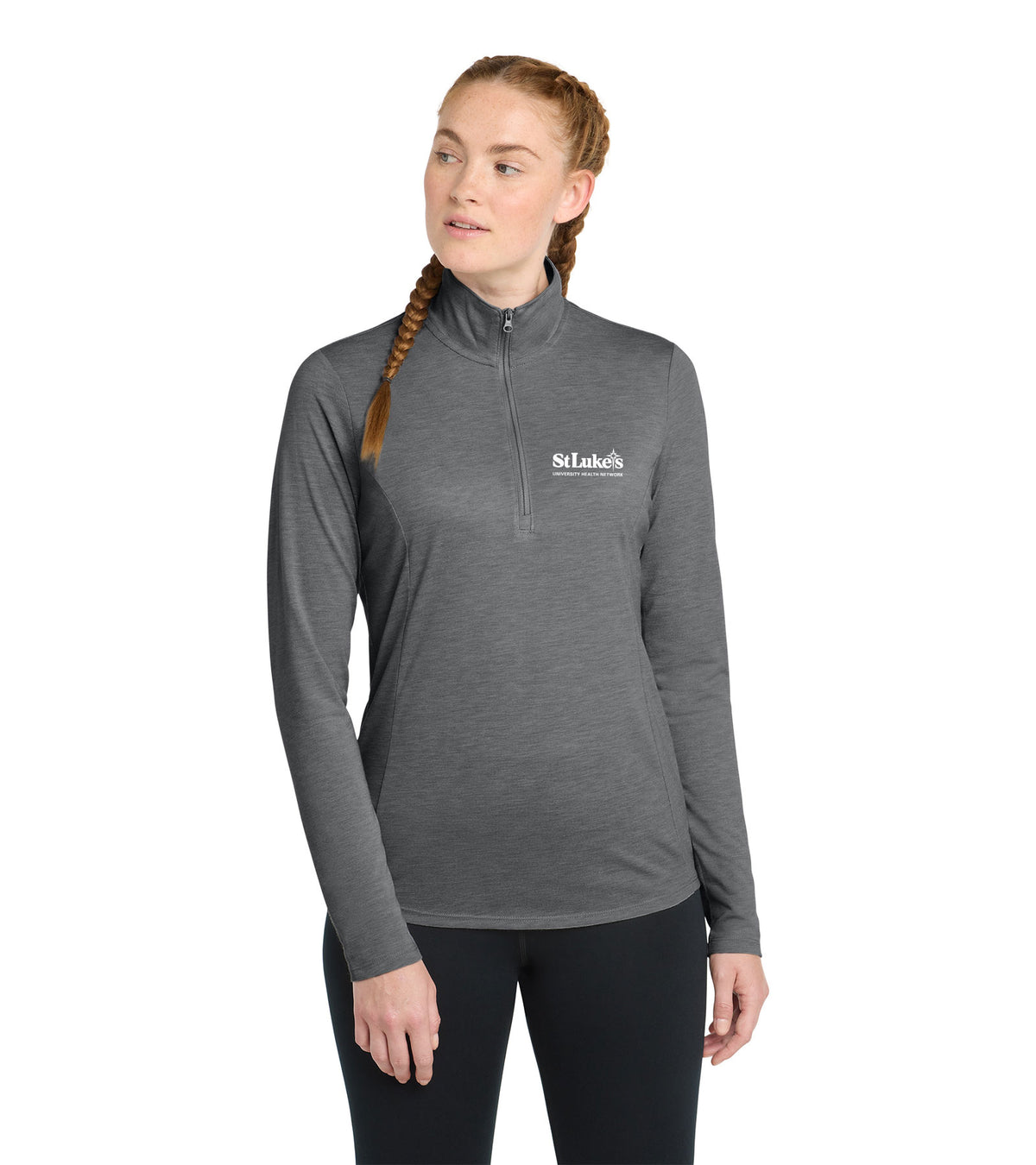 Ladies Sport-Tek PosiCharge Tri-Blend Wicking 1/4-Zip Pullover - LST407 - Forensic