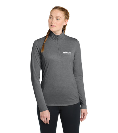 Ladies Sport-Tek PosiCharge Tri-Blend Wicking 1/4-Zip Pullover - LST407 - Forensic