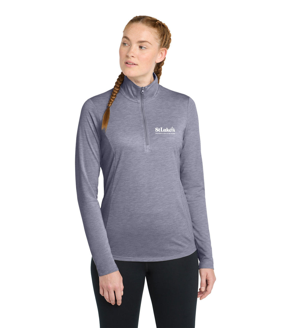 Ladies Sport-Tek PosiCharge Tri-Blend Wicking 1/4-Zip Pullover - LST407 - Forensic
