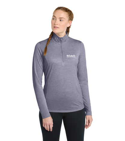 Ladies Sport-Tek PosiCharge Tri-Blend Wicking 1/4-Zip Pullover - LST407 - Forensic