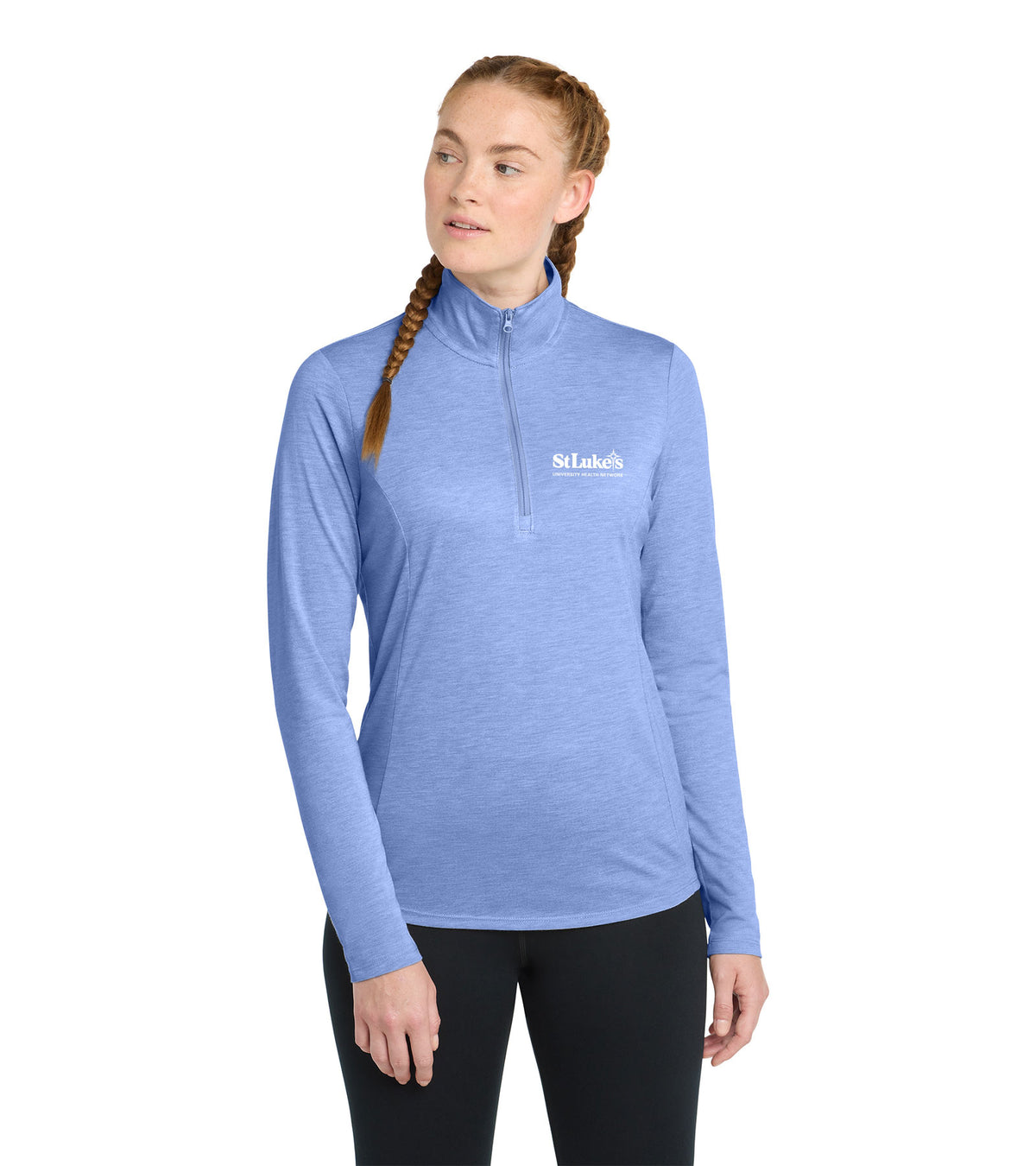 Ladies Sport-Tek PosiCharge Tri-Blend Wicking 1/4-Zip Pullover - LST407 - Forensic