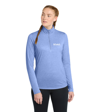 Ladies Sport-Tek PosiCharge Tri-Blend Wicking 1/4-Zip Pullover - LST407 - Forensic