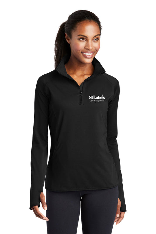Sport-Tek Women's Sport-Wick Stretch 1/4-Zip Pullover - LST850 - Care Management