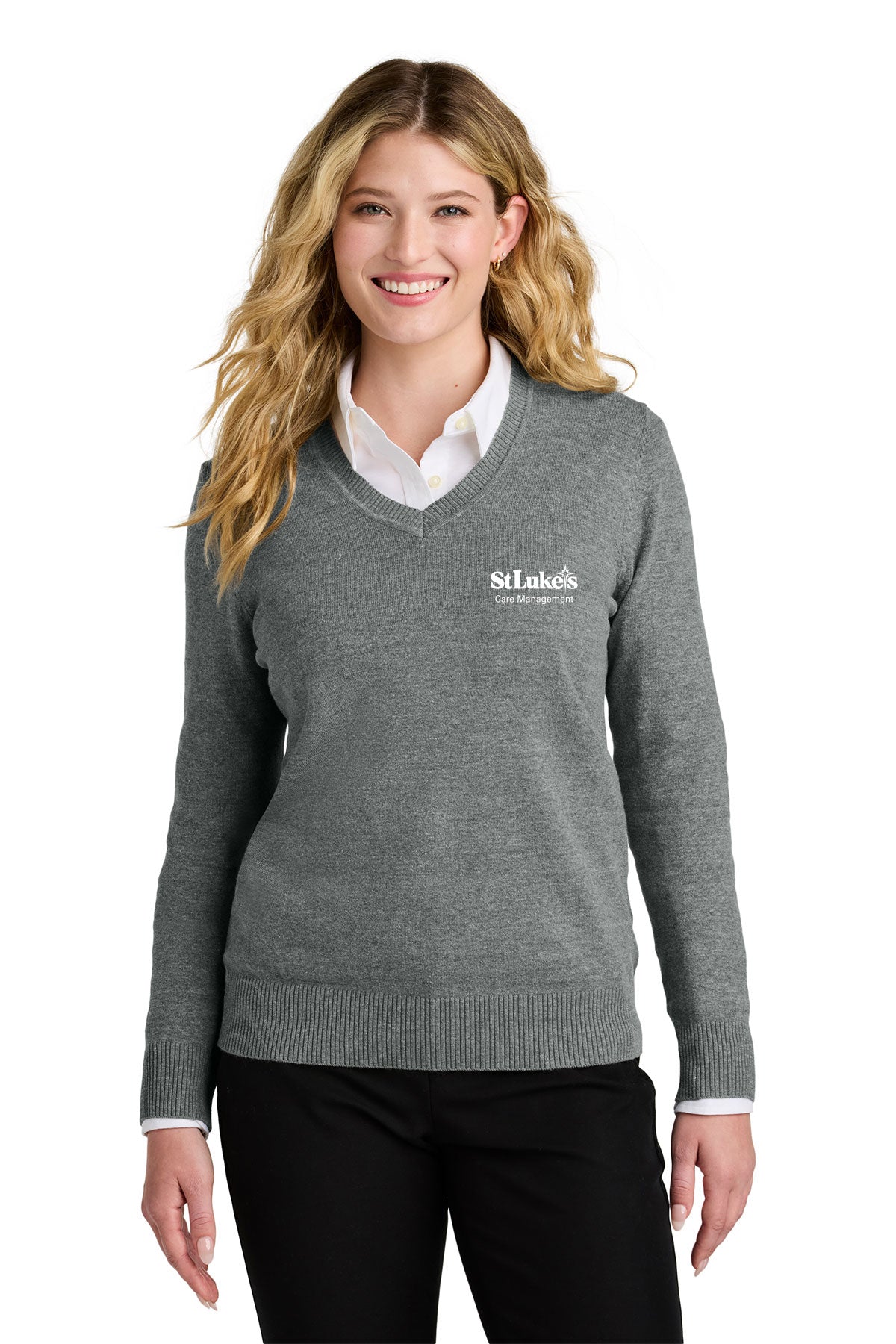 Port Authority Women’s Easy Care V-Neck Sweater - LSW2850 - Care Management