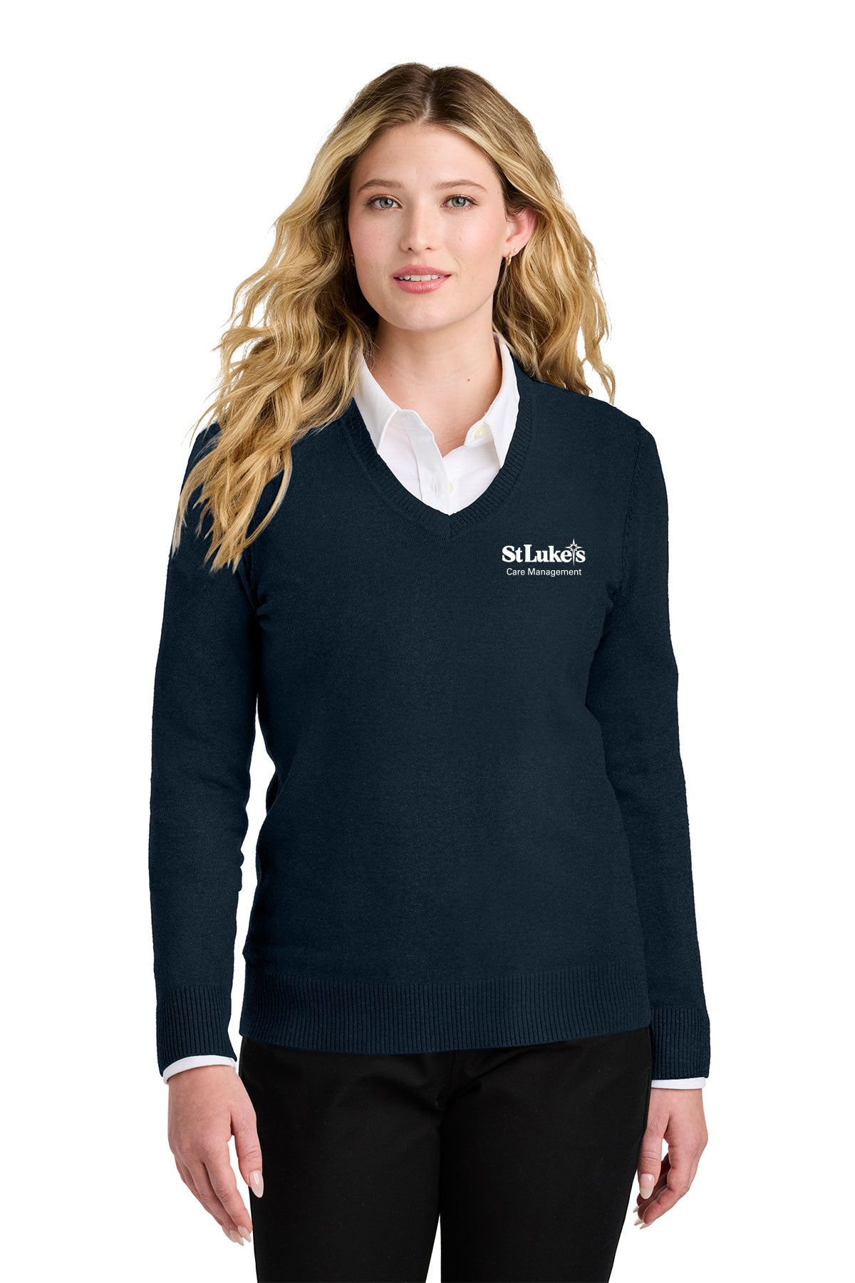 Port Authority Women’s Easy Care V-Neck Sweater - LSW2850 - Care Management