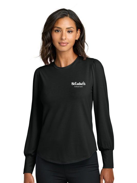 Women’s Stretch Jersey Long Sleeve Blouson Top - MM1019 - PC-Care