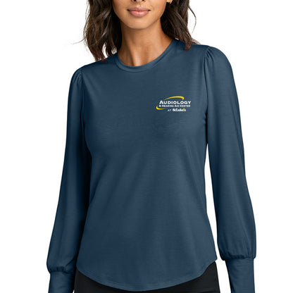 Women’s Stretch Jersey Long Sleeve Blouson Top - MM1019 - SLPT