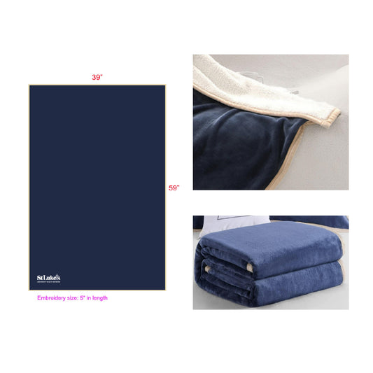 Double Layer Flannel/Polyester Sherpa Blanket