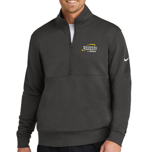 Club Fleece Sleeve Swoosh 1/2 Zip - NKDX6718  - SLPT