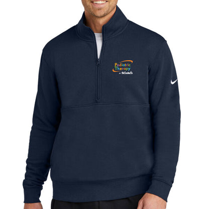 Club Fleece Sleeve Swoosh 1/2 Zip - NKDX6718  - SLPT