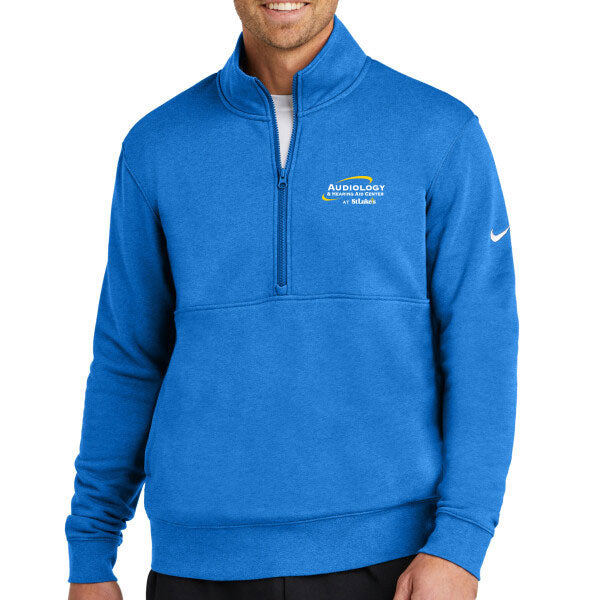 Club Fleece Sleeve Swoosh 1/2 Zip - NKDX6718  - SLPT