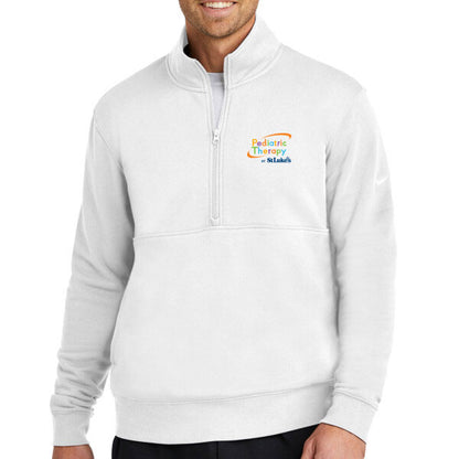 Club Fleece Sleeve Swoosh 1/2 Zip - NKDX6718  - SLPT