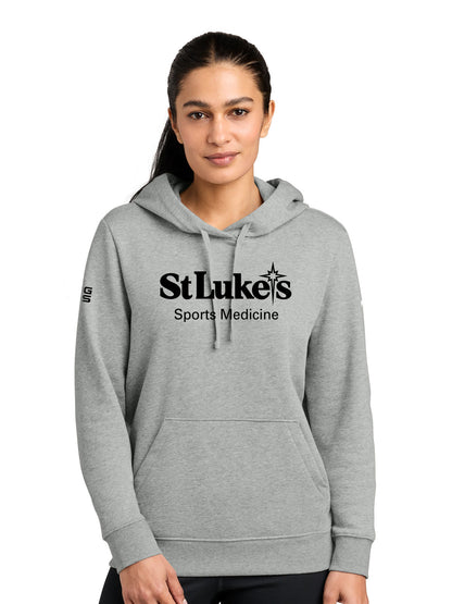 Nike Women's Club Fleece Sleeve Swoosh Pullover Hoodie - NKFD9889 - NIL