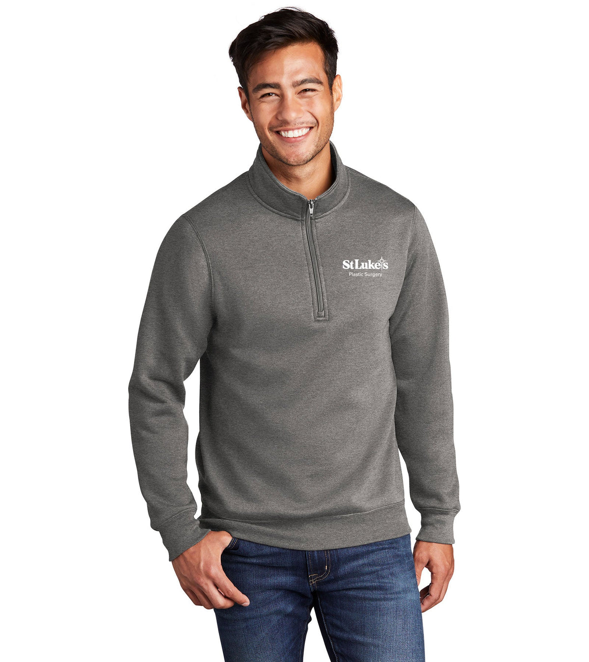 Port & Company  Core Fleece 1/4-Zip Pullover Sweatshirt - PC78Q - Plastic