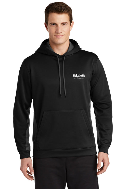 Sport-Tek\ Sport-Wick® Fleece Colorblock Hooded Pullover - ST235 - Care Management