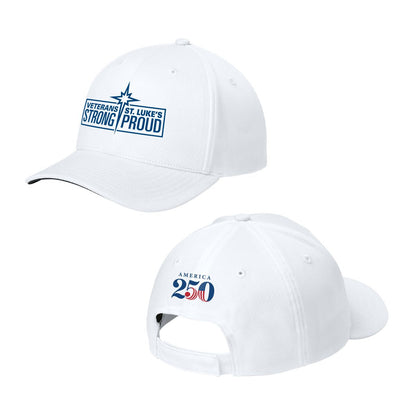 St. Luke's Proud Mesh Stretch-Tek Adjustable Cap - STC71 - Veteran
