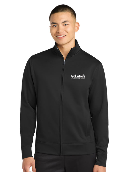 Men's Sport-Tek Sport-Wick Fleece Full-Zip Jacket - ST241 - Acute Pain
