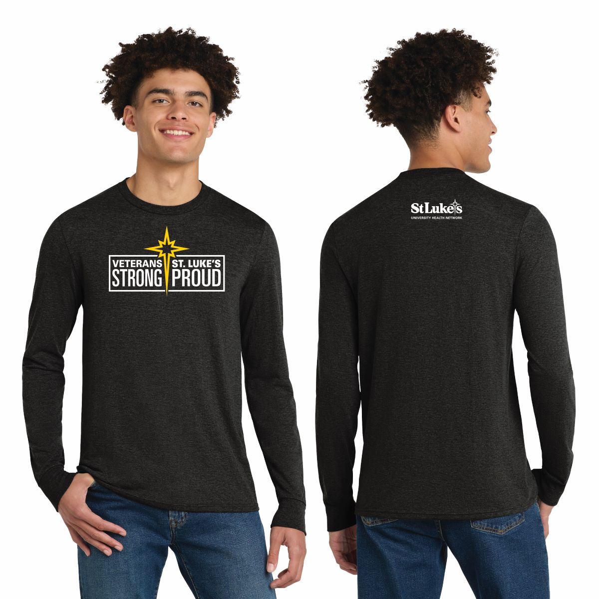 District Perfect Tri Long Sleeve Tee - DM132 - Veteran