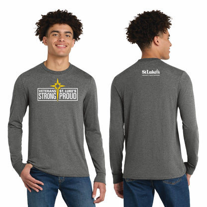 District Perfect Tri Long Sleeve Tee - DM132 - Veteran