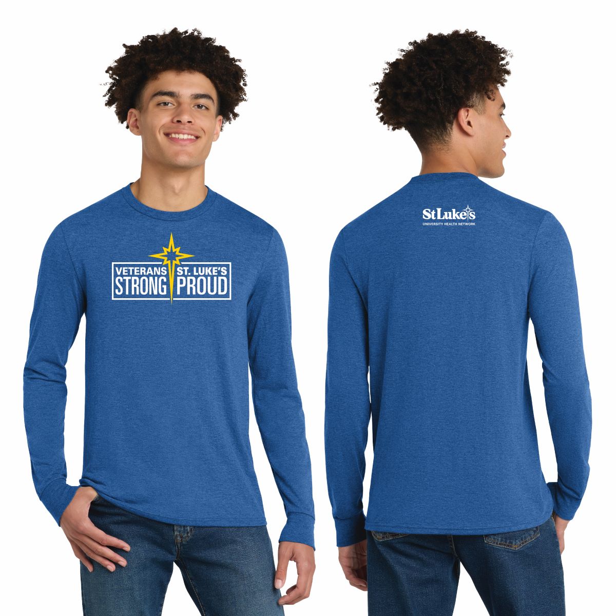 District Perfect Tri Long Sleeve Tee - DM132 - Veteran