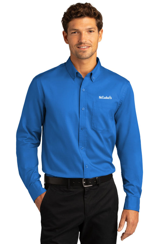 Port Authority® Long Sleeve SuperPro React Twill Shirt - W808 - Leadership