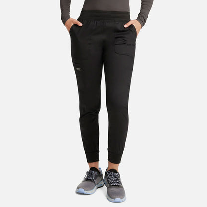 Cherokee Women's Mid Rise Jogger Scrub Pant - WW115 - Petite