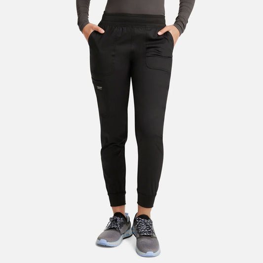 Cherokee Women's Mid Rise Jogger Scrub Pant - WW115 - Petite