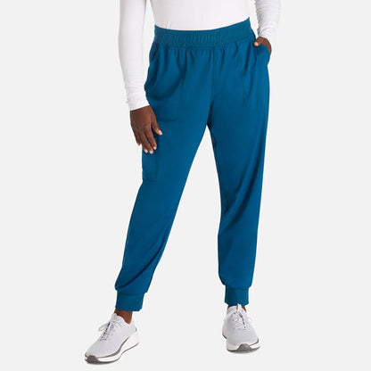 Cherokee Women's Mid Rise Jogger Scrub Pant - WW115 - Petite