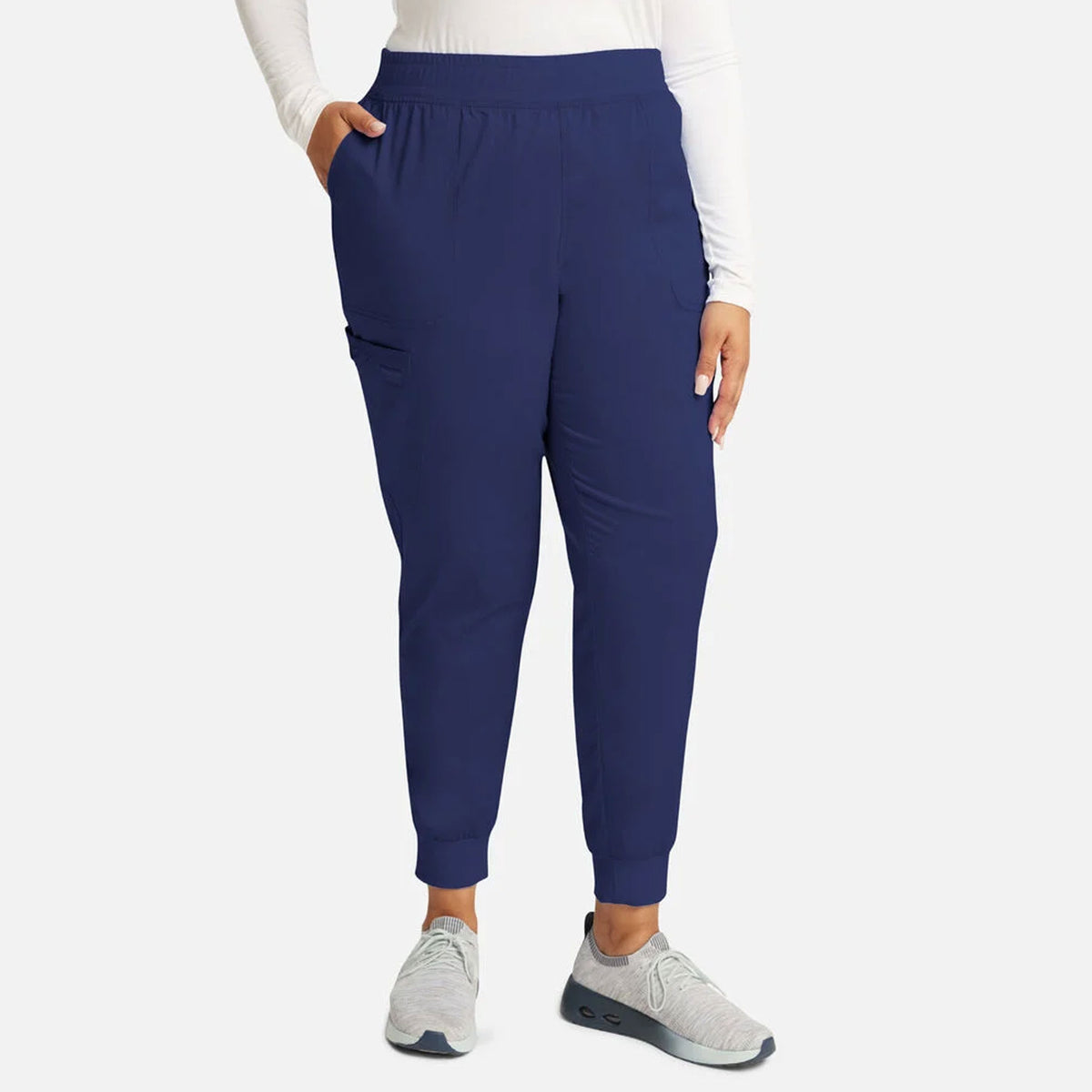 Cherokee Women's Mid Rise Jogger Scrub Pant - WW115 - Petite