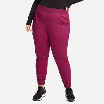 Cherokee Women's Mid Rise Jogger Scrub Pant - WW115 - Petite