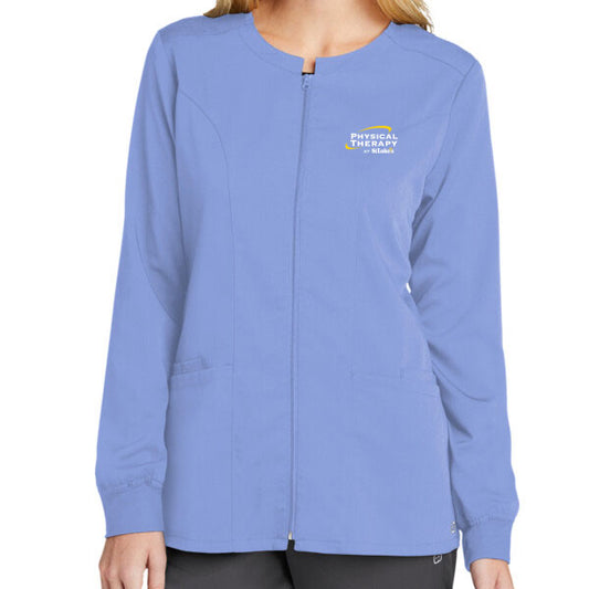 Women's Premiere Flex Full Zip Scrub Jacket - WW4088 - SLPT
