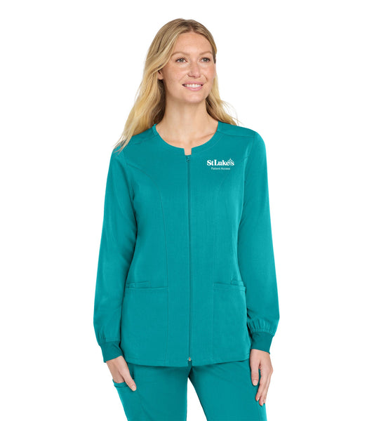 Wink Women’s Premiere Flex Full-Zip Scrub Jacket - WW4088 - Patient Access