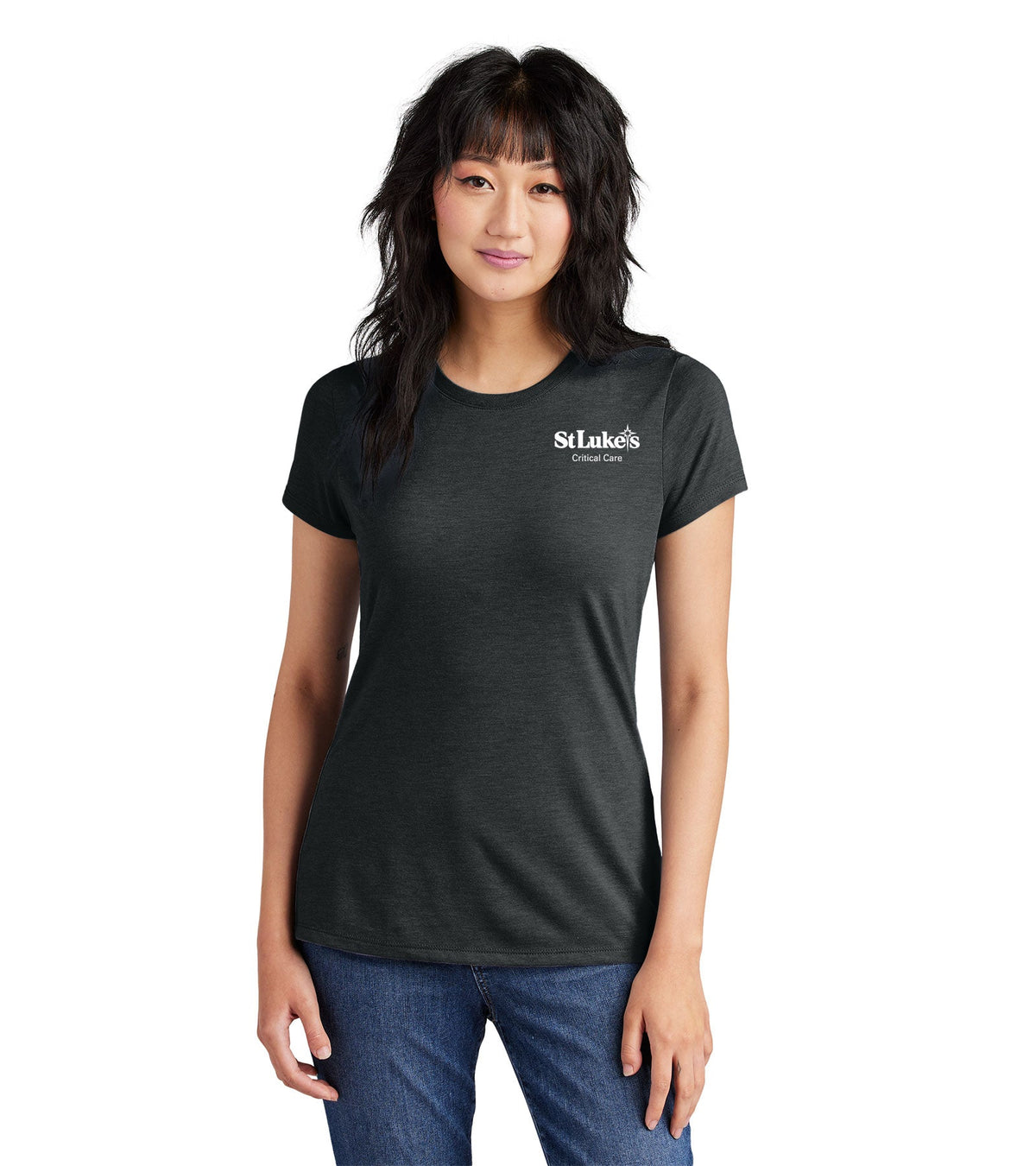 Woman's  District Perfect Tri Tee - DM130L - Critical