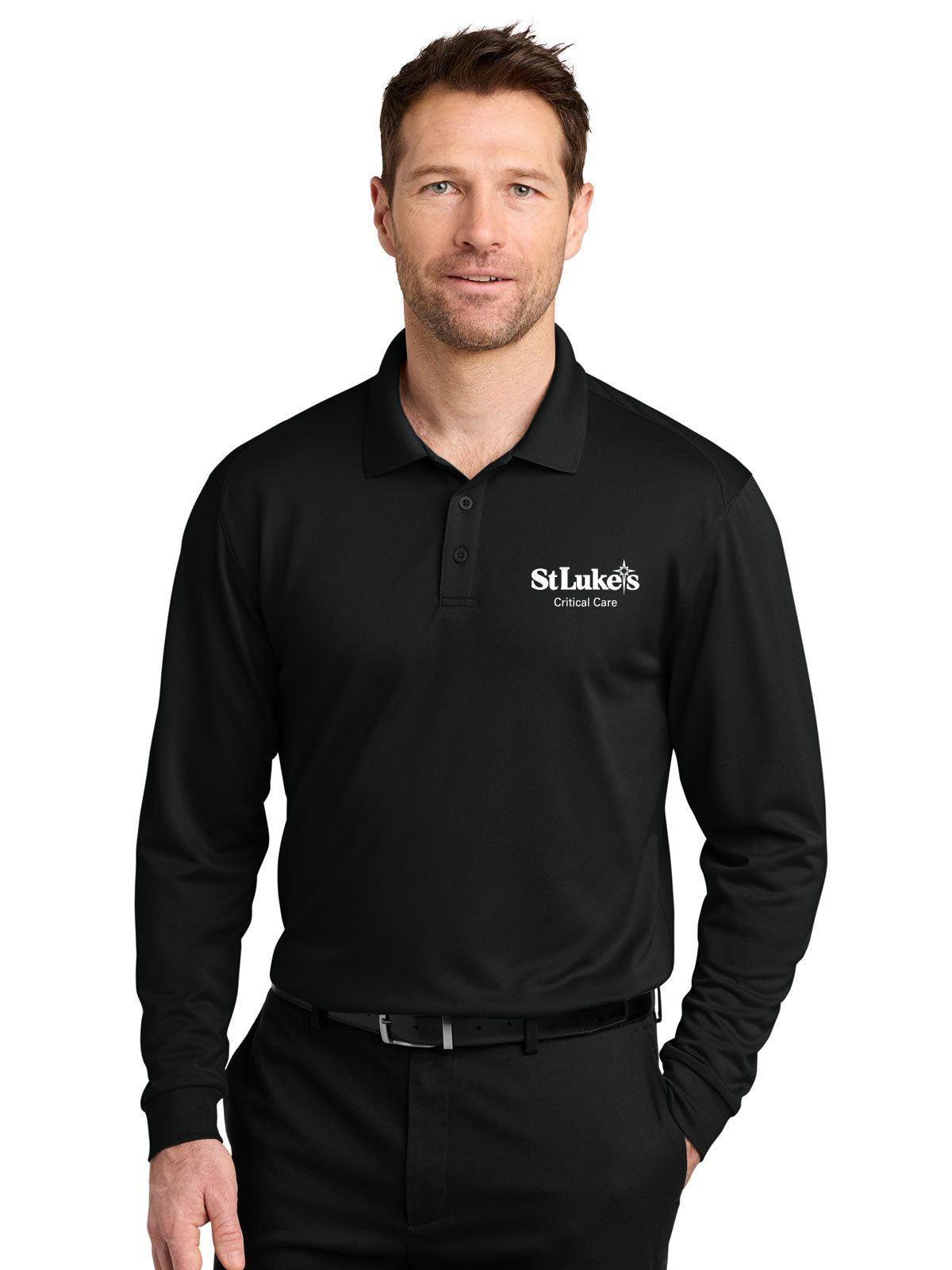 Port Authority Wearever Performance Pique Long Sleeve Polo - K240LS - PC-Care