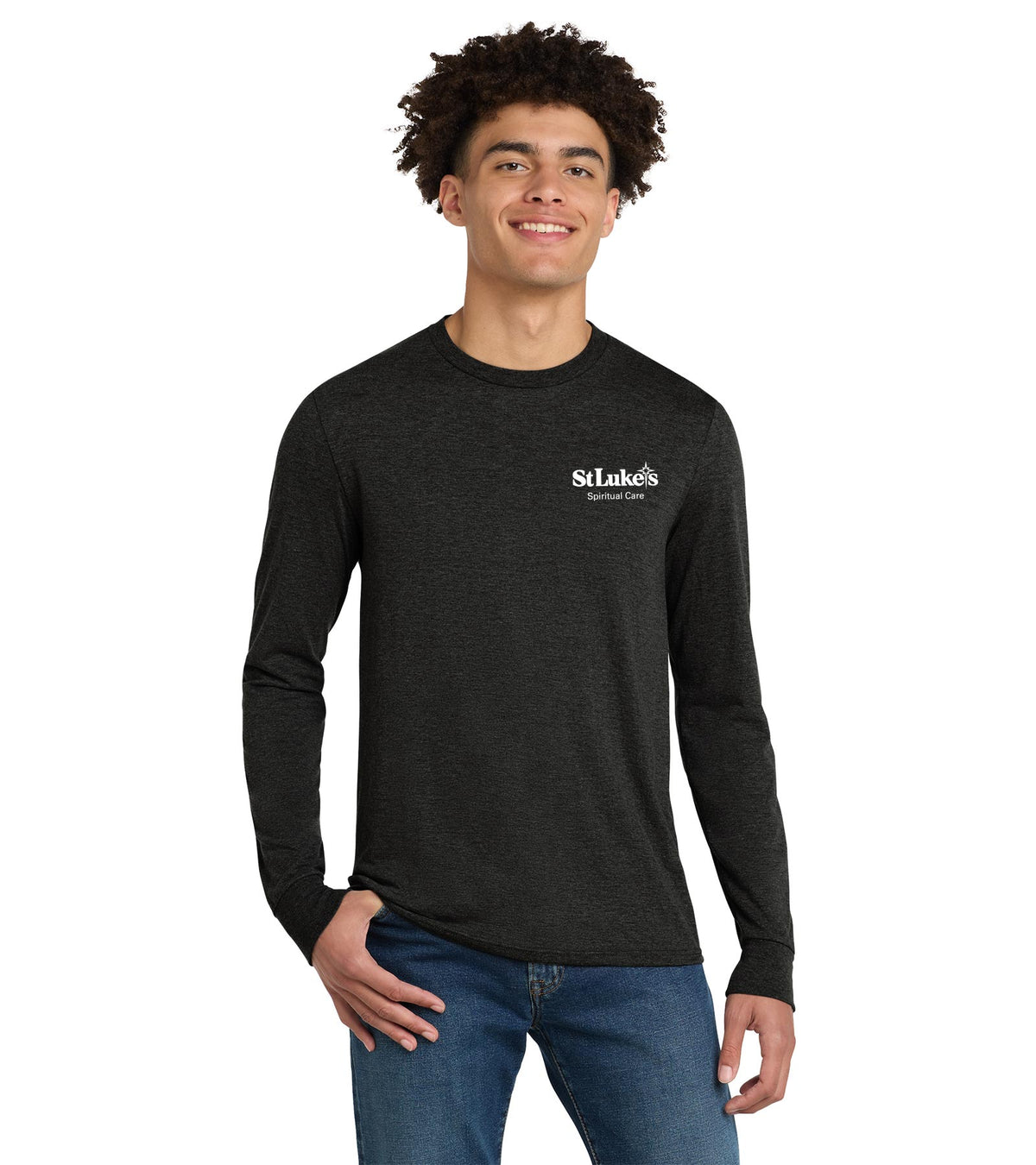 Casual Men’s District Perfect Tri Long Sleeve Tee - DM132 - Spiritual