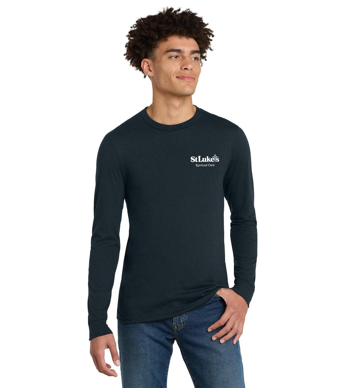 Casual Men’s District Perfect Tri Long Sleeve Tee - DM132 - Spiritual