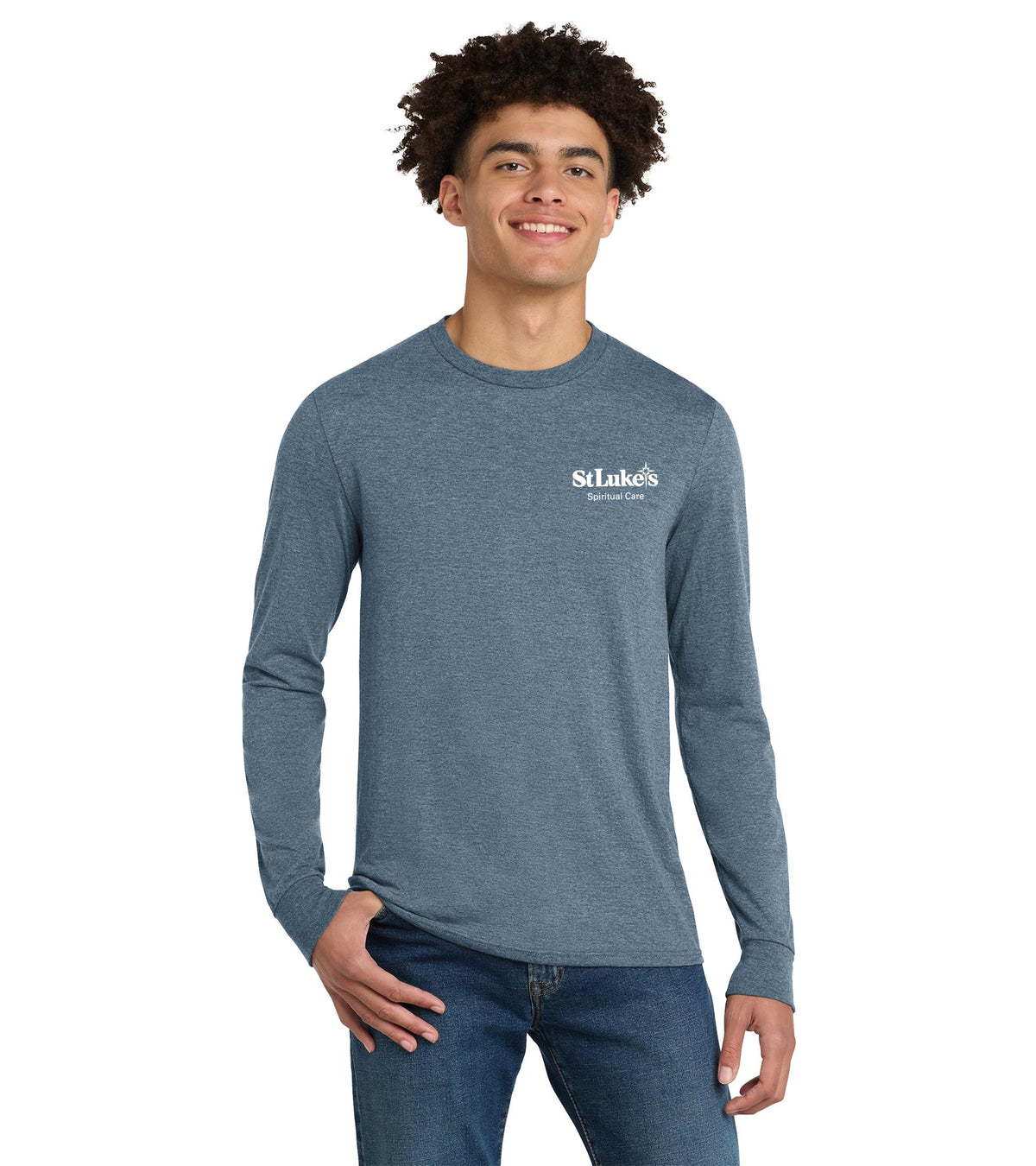 Casual Men’s District Perfect Tri Long Sleeve Tee - DM132 - Spiritual