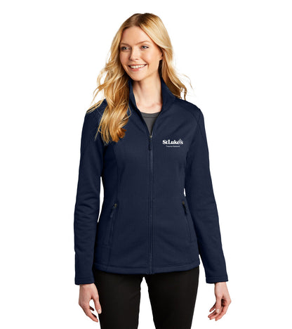 Ladies Port Authority Grid Fleece Jacket - L239 - Trauma