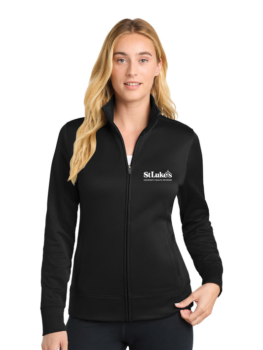 Ladies Sport-Tek Sport-Wick Fleece Full-Zip Jacket - LST241- Acute Pain